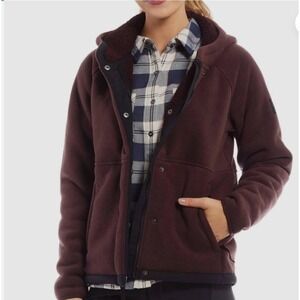 Outdoor Research Women's Fleece Juneau Hoodie Jacket‎ Elk Brown Burgundy